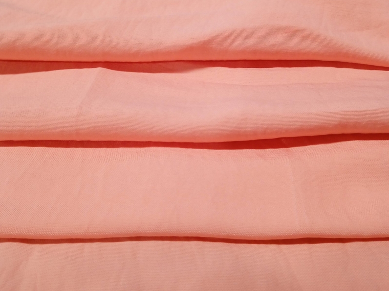 Вискоза плательная вареная розово-персиковый