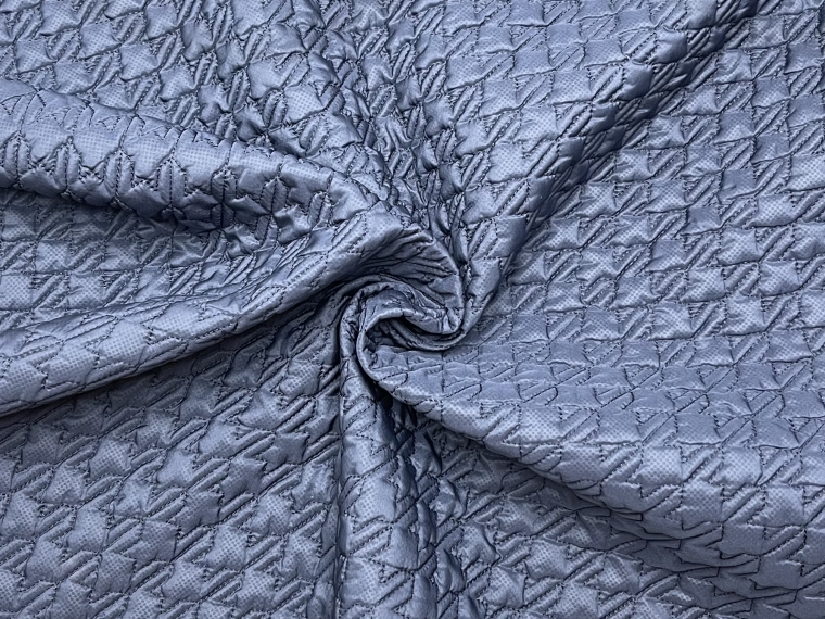 Курточная ткань гусиная лапка синяя