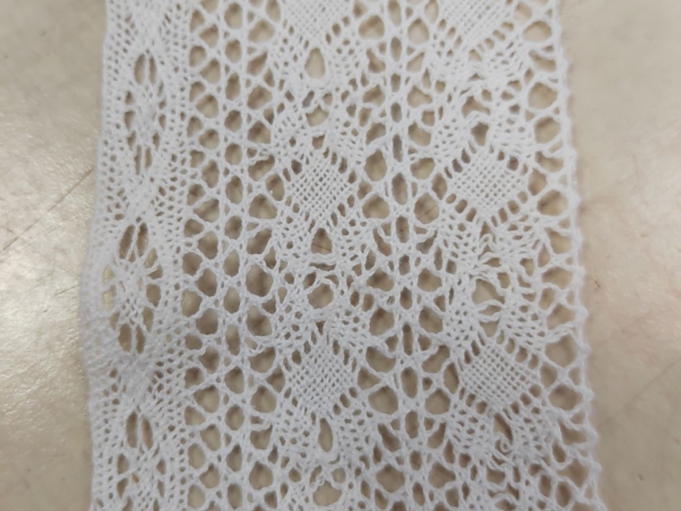 Кружево хлопковое экрю шир. 8 см