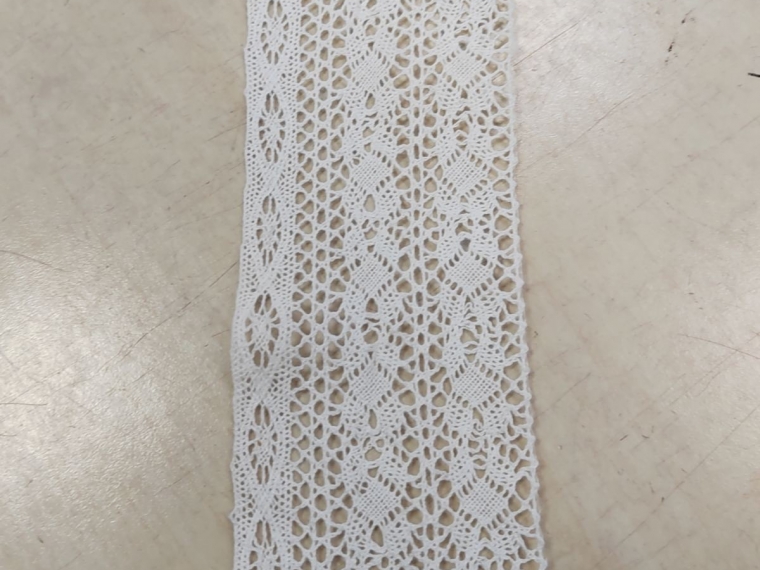 Кружево хлопковое экрю шир. 8 см