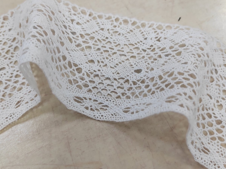 Кружево хлопковое экрю шир. 8 см