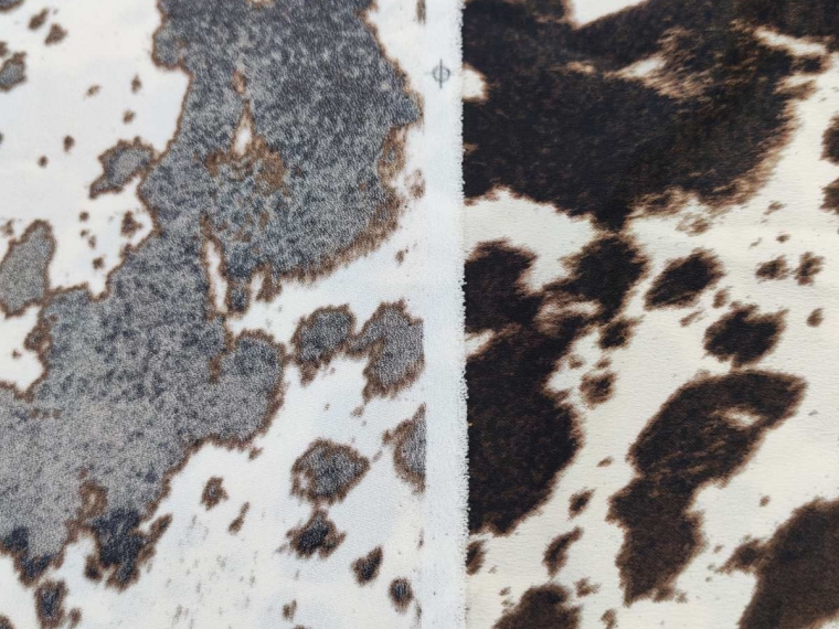 Сатин дизайн корова молочный