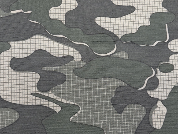 Ткань Грета водооталкивающая отделка милитари черный