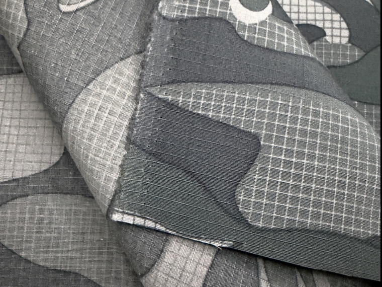 Ткань Грета водооталкивающая отделка милитари черный