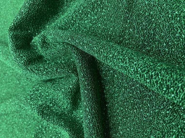 Ткань плательная люрекс диско зеленый