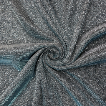 Ткань плательная люрекс голубой