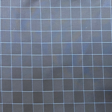 Ткань подкладочная синяя квадрат