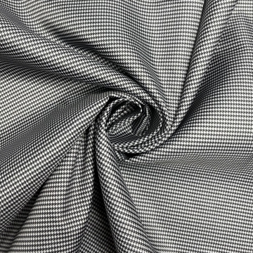 Подкладочная ткань черно-белый дизайн гусиная лапка