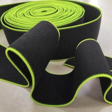 Резинка 5 см черная/салатовая