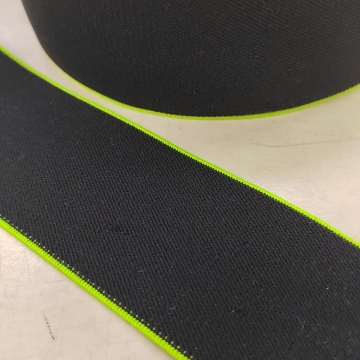 Резинка 5 см черная/салатовая