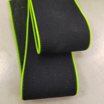 Резинка 5 см черная/салатовая