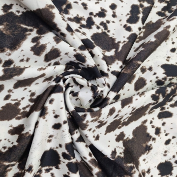 Сатин дизайн корова молочный