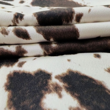 Сатин дизайн корова молочный