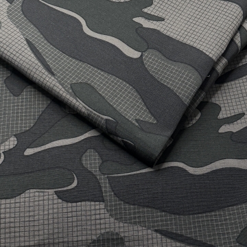 Ткань Грета водооталкивающая отделка милитари черный