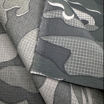 Ткань Грета водооталкивающая отделка милитари черный