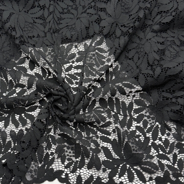 Гипюр черный